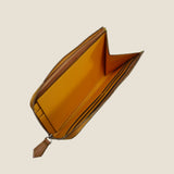 [Persimmon tangy dyed] <br>L zip long wallet
