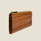 [Persimmon tangy dyed] <br>L zip long wallet