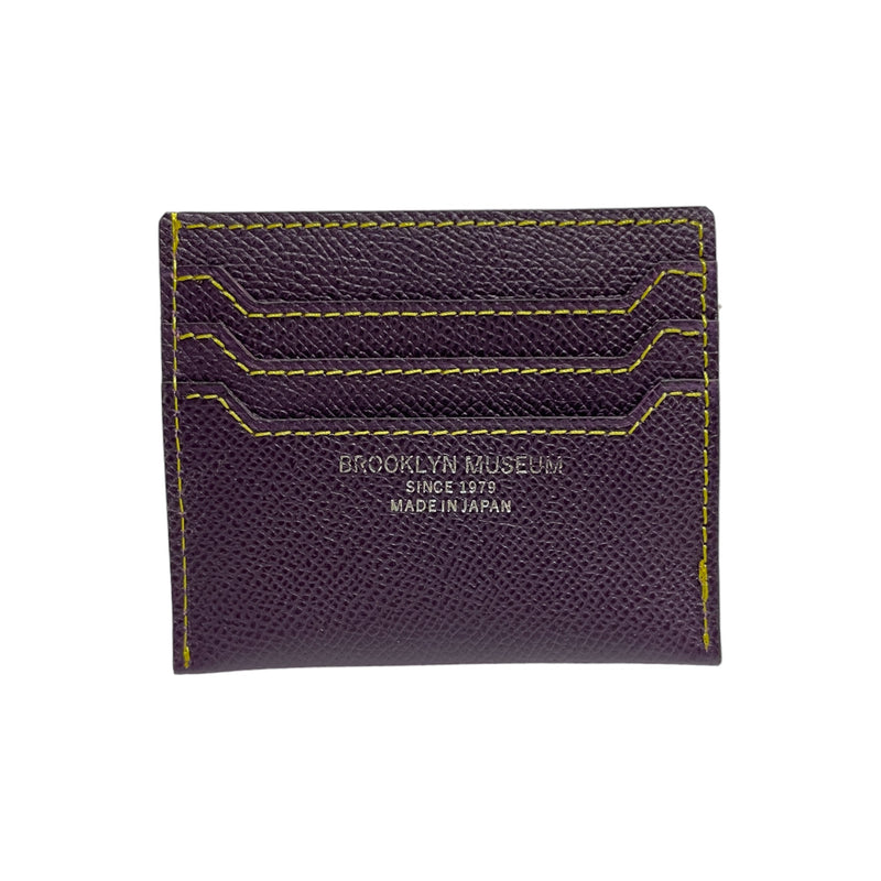 [French calf] <br>Mini -snap wallet<br>color: Dark purple