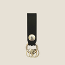 [French calf] <br>key ring<br>color: Black