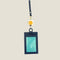 [French calf] <br>ID strap both sides vertical<br>color: Ink blue