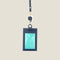 [French calf] <br>ID strap both sides vertical<br>color: Ink blue