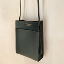 [フレンチカーフ]<br>ボックスサコッシュL<br>color：ダークグリーン