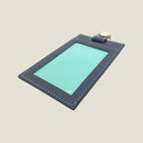 [French calf] <br>ID strap both sides vertical<br>color: Navy