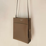 [French calf]<br>Box sacoche L<br>color: taupe