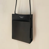 [French calf]<br>Box sacoche L<br>color: black
