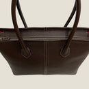 [French calf] <br>Royal tote bag<br>color: Dark brown
