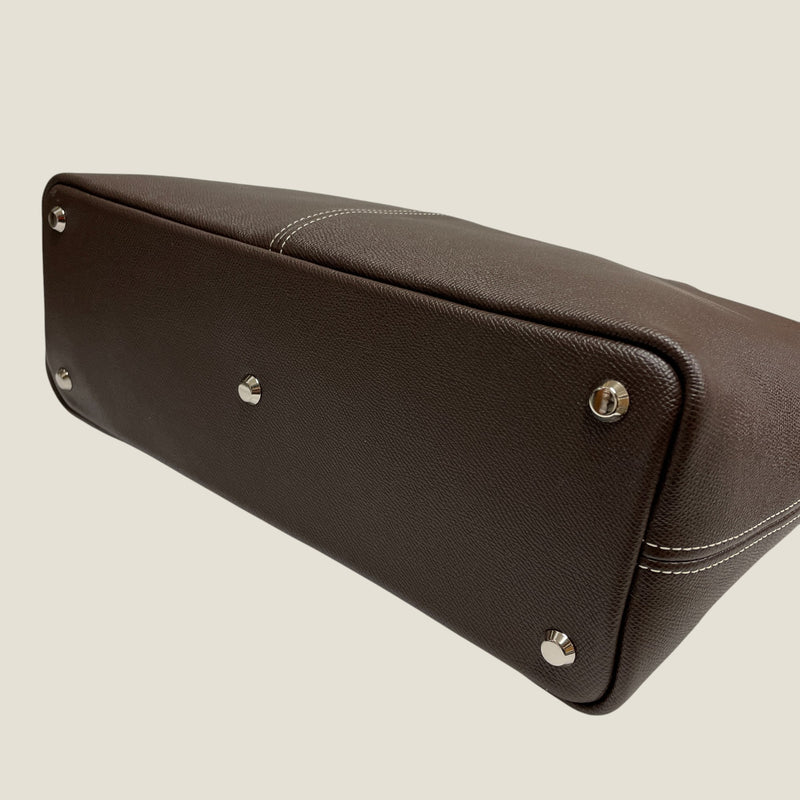[French calf] <br>Royal tote bag<br>color: Dark brown