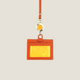 [French calf] <br>ID strap both sides side  <br>color: orange