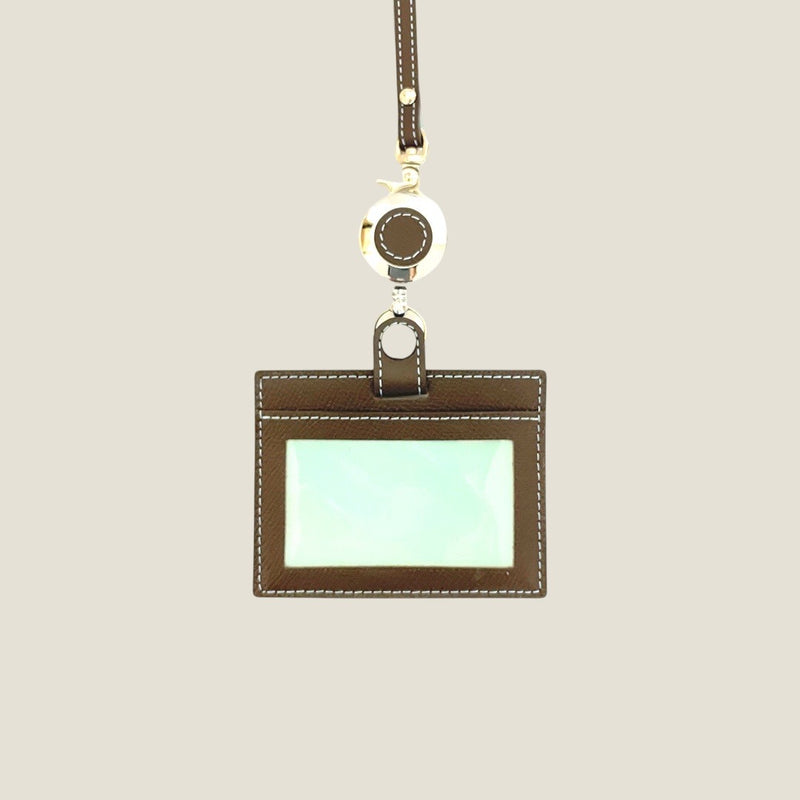 [French calf] <br>ID strap on both sides<br>color: Dark brown