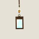 [French calf] <br>ID strap both sides vertical<br>color: Dark brown