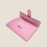 [French calf] <br>belt card case<br>color: mauve pink