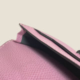 [French calf] <br>belt card case<br>color: mauve pink