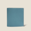 [French calf] <br>Mini wallet (with coin purse)<br>color: Aqua Blue