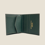 [French calf] <br>mini international wallet<br>color: dark green