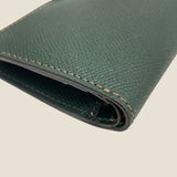 [French calf] <br>mini international wallet<br>color: dark green