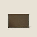 [French calf] <br>Through gachi card case<br>color: Dark brown