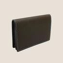 [French calf] <br>Through gachi card case<br>color: Dark brown