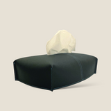 [フレンチカーフ] <br>ボックスティッシュカバー<br>color：ネイビー<br>【受注生産】