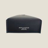 [フレンチカーフ] <br>ボックスティッシュカバー<br>color：ネイビー<br>【受注生産】