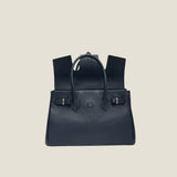 [Shrink leather]<br>Voyage M bag<br>color: navy