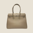 [オールシュリンクレザー]<br>ヴォヤージュLバッグ<br>color：トープ