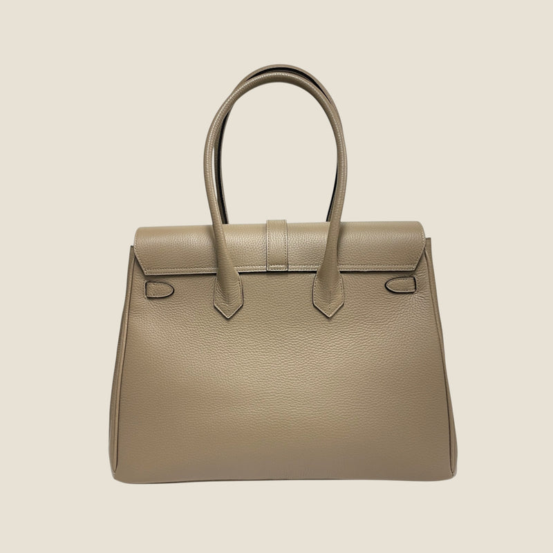 [オールシュリンクレザー]<br>ヴォヤージュLバッグ<br>color：トープ