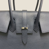 [Shrink leather]<br>Voyage L bag<br>color: navy