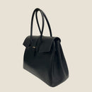 [Shrink leather]<br>Voyage L bag<br>color: Black