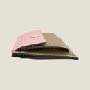 [French calf] <br>Mini -snap wallet<br>Color: Mauve Pink x Tope