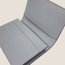 [French calf] <br>Thread gusset card case<br>color: ethane gray
