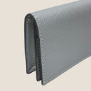 [French calf] <br>Thread gusset card case<br>color: ethane gray