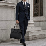 [Taurillon Lagoon x Crocodile]<br>Voyage L bag<br>color: black<br>[Scheduled to arrive in early August]
