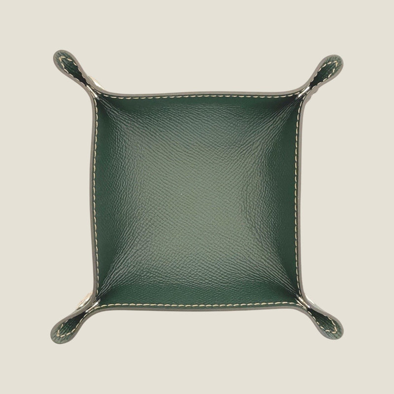 [French calf] <br>tray<br>Color: Dark green