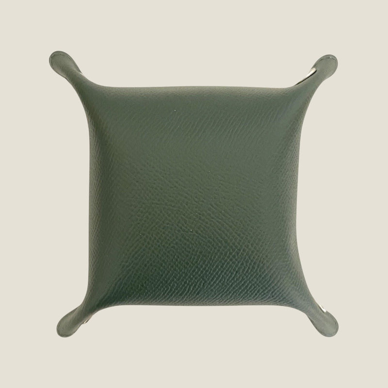 [French calf] <br>tray<br>Color: Dark green