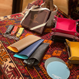[French calf] <br>keychain<br>color: yellow