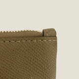 [French calf] <br>Pouch M<br>color: taupe