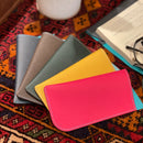 [French calf] <br>glasses case<br>color: Fuchsha pink<br>【Build-to-order manufacturing】