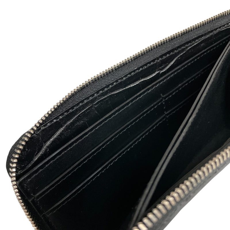 [French calf] <br>L Zip long wallet<br>color: Black