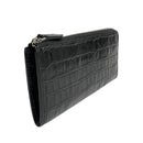 [French calf] <br>L Zip long wallet<br>color: Black