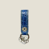 [Indigo dyed crocodile] <br>keychain