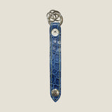 [Indigo dyed crocodile] <br>keychain