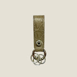 [Color Crocodile] <br>keychain <br>color: taupe