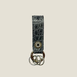 [Color Crocodile] <br>keychain <br>color: gray