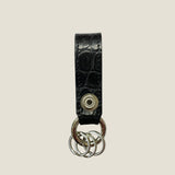 [Color Crocodile] <br>keychain <br>color: black