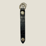 [Color Crocodile] <br>keychain <br>color: black