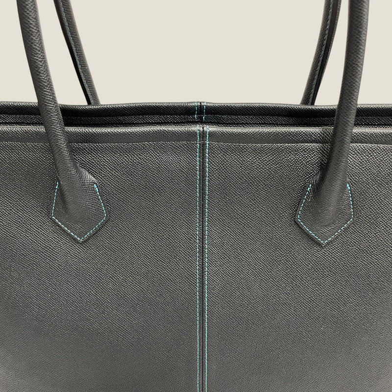 [フレンチカーフ] <br>ロワイヤルLトートバッグ<br>color：ネイビー