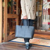 [フレンチカーフ] <br>ロワイヤルLトートバッグ<br>color：ネイビー<br>【受注生産】