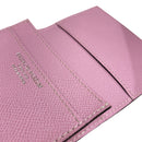 [French calf] <br>Through gachi card case<br>color: Mauve Pink