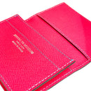 [French calf] <br>Through gachi card case<br>color: Fuchsha pink